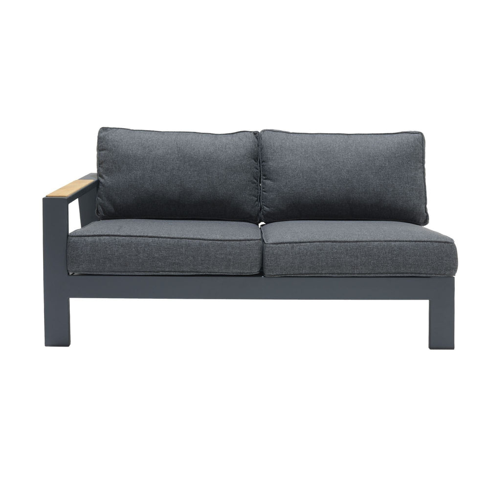 
                      
                        Palau Teak and Aluminum Right 2-Seater Sofa
                      
                    