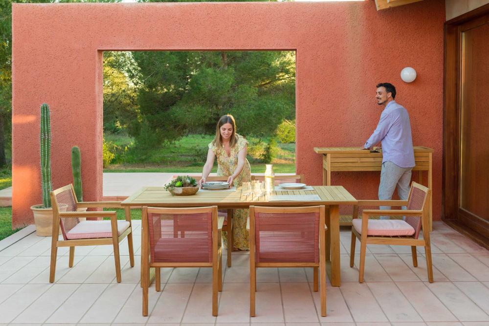 Agate Rectangular Teak Dining Table