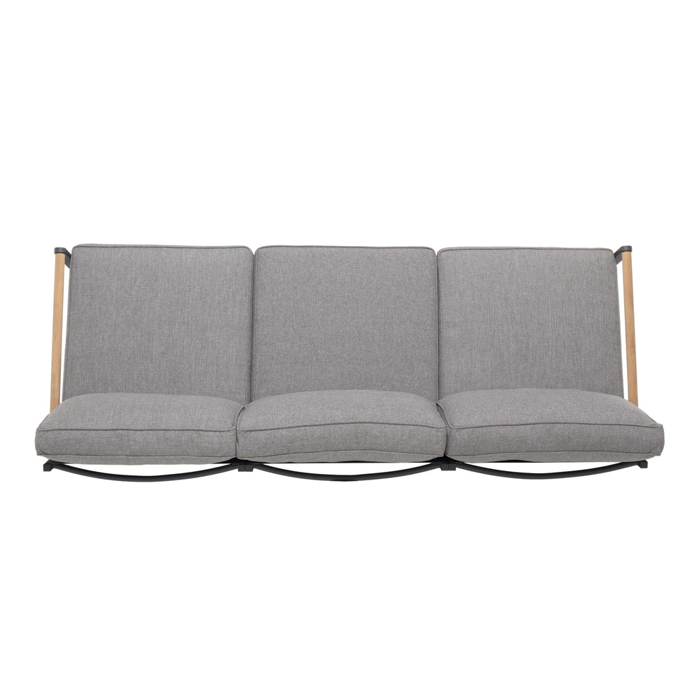 
                      
                        Amber Teak and Aluminum 3-Seater Sofa
                      
                    