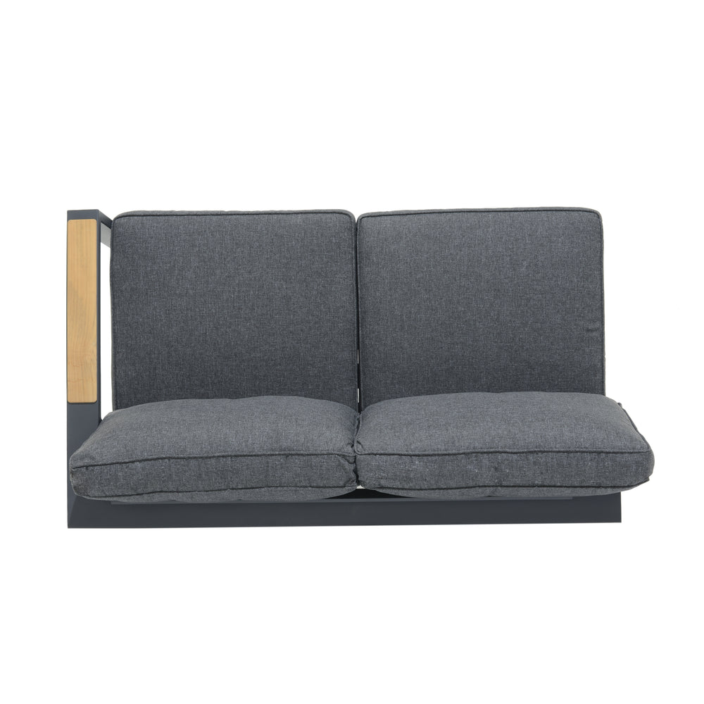 
                      
                        Palau Teak and Aluminum Right 2-Seater Sofa
                      
                    