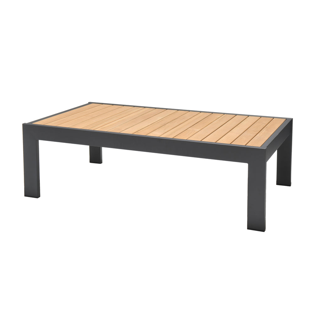 
                      
                        Palau Rectangular Teak and Aluminum Coffee Table
                      
                    