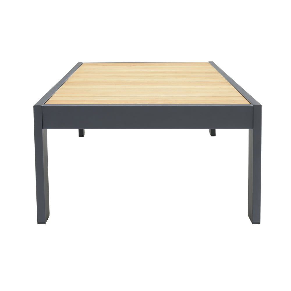 
                      
                        Palau Rectangular Teak and Aluminum Coffee Table
                      
                    