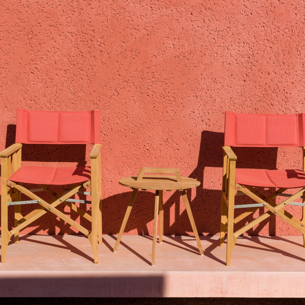 
                      
                        Zircon Teak Director Chair – Red - 1 Piece
                      
                    