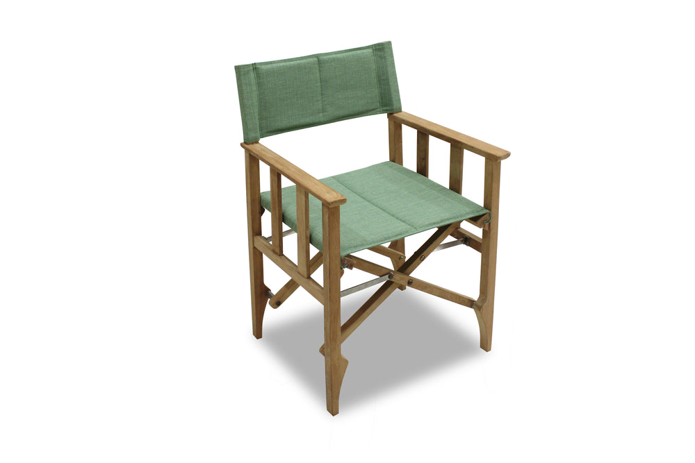 Zircon Teak Director Chair ‚Äì Piquant Green - 1 Piece