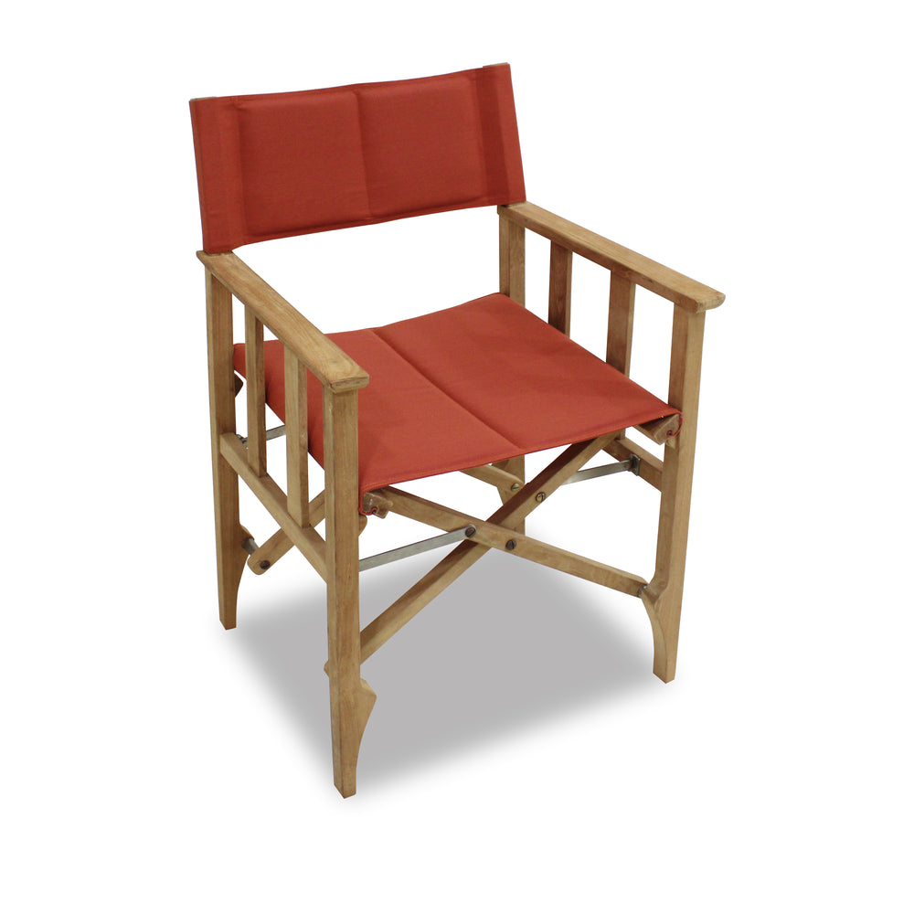 
                      
                        Zircon Teak Director Chair – Red - 1 Piece
                      
                    