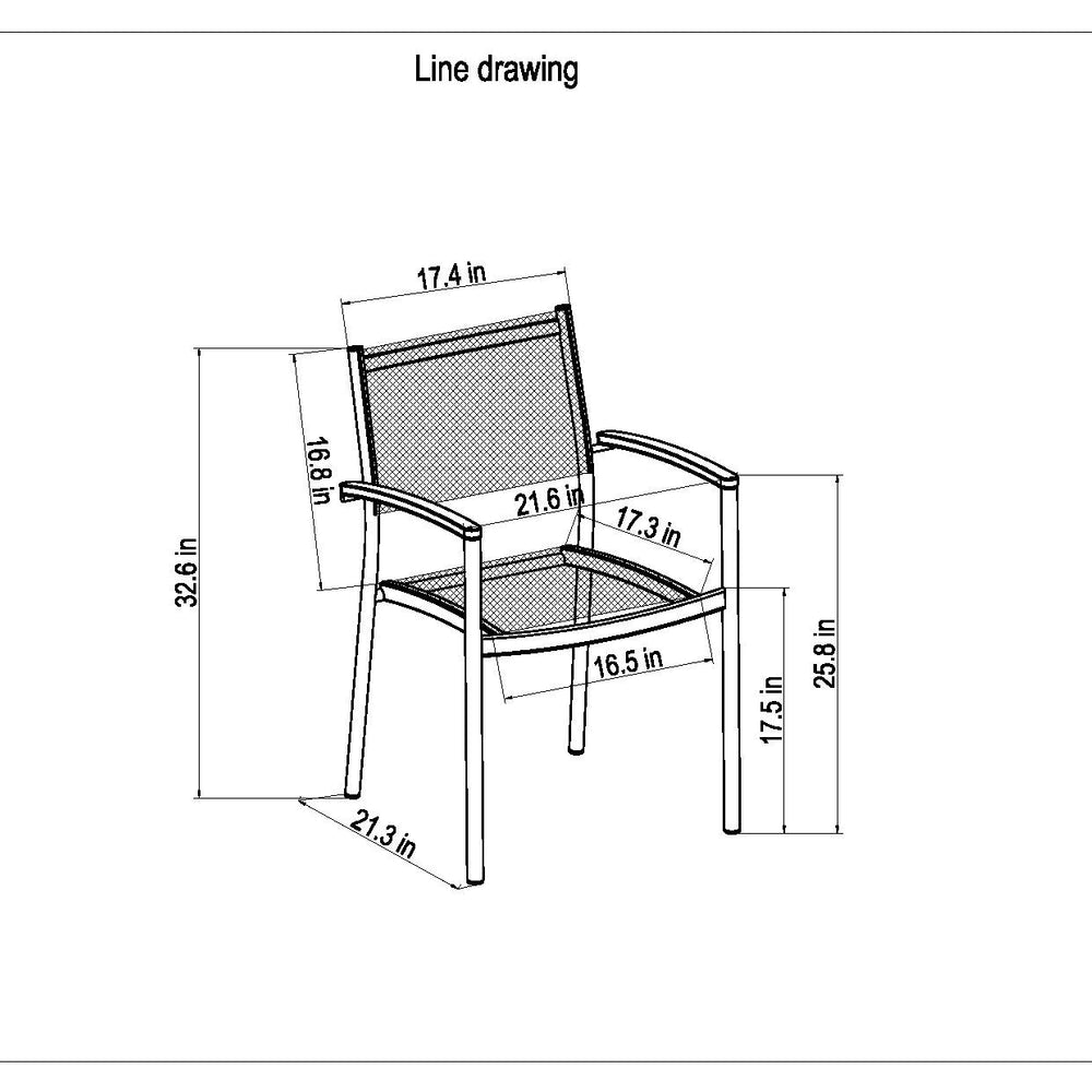 
                      
                        Rinjani Rectangular Table and 4 Vera Stacking Armchair Dining Set
                      
                    