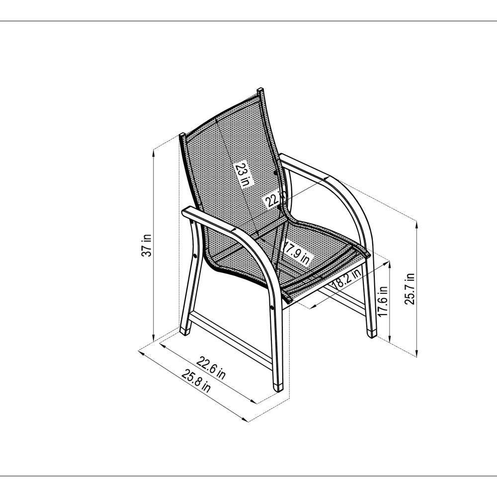 
                      
                        Manhattan Black Armchair - 4 Piece
                      
                    